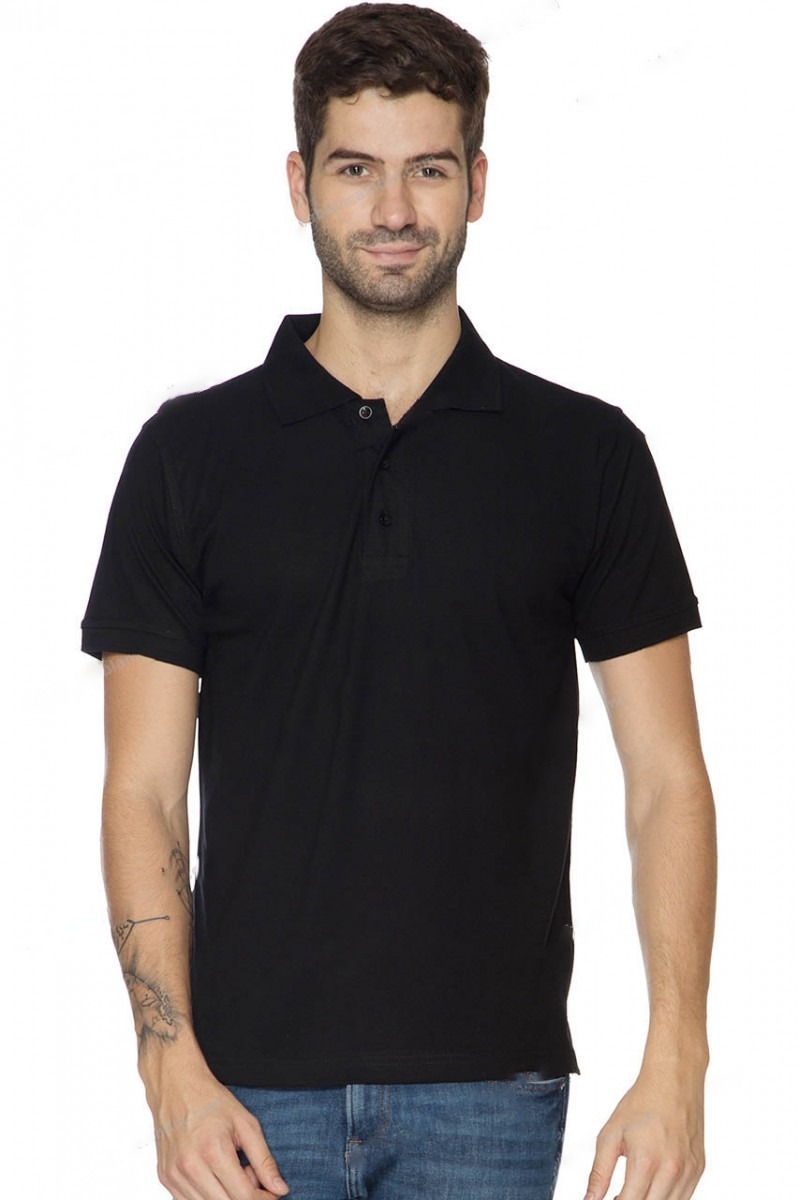 Mens Collar T Shirt Black - Creative369 Solutions