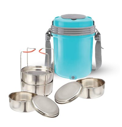 Milton Electron Stainless Steel Tiffin Box Set, Set of 4 - Image 2