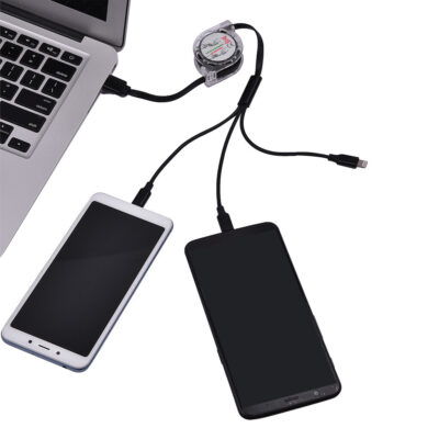 YOYO Metal Retractable 3-in-1 Charging Cable - Image 3