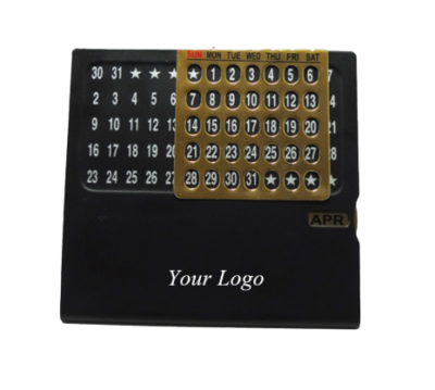 Perpetual Calendar With Month Display - Gold - Image 2