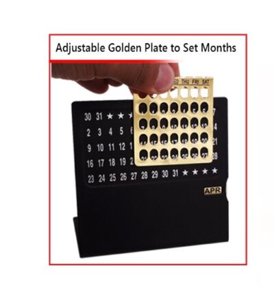 Perpetual Calendar With Month Display - Gold - Image 3