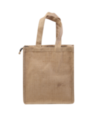 Jute Bag with Zip on Top