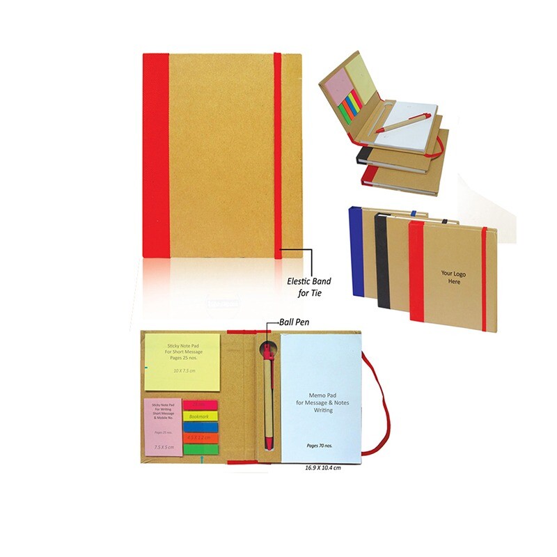 Eco Friendly Note Pad Sticky Note Pad & Ball Pen - Creative369 Solutions