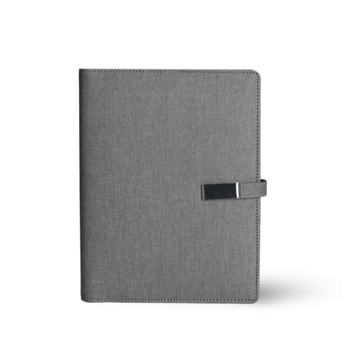 Jute Grey Popup Diary with 5000mAh Power bank - Creative369 Solutions