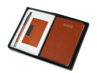 Leather finished Tan Combo Gift Set