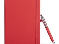 Red Corporate Diary With Pen Gift Set