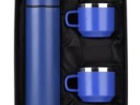 Trillion Blue Temperature Bottle With 2 Steel Cups
