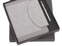 A5 Diary Gift Set Grey FrostEdge with metal pen Grey FrostEdge A5 diary and metal pen gift set Premium A5 diary gift set for corporate gifting Executive A5 diary and pen combo in grey Professional A5 diary gift set with metal pen