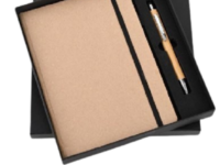 eco a5 diary gift set with metal pen eco elastic a5 diary and pen set sustainable a5 diary gift set corporate eco diary pen gift set
