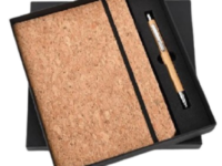 cork a5 diary gift set with metal pen cork elastic a5 diary and pen set eco friendly cork diary gift set corporate cork diary pen gift set