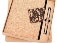 eco a5 diary gift set with metal pen ecoscribe cork diary pen gift set sustainable cork a5 diary gift set eco friendly diary and pen gift set