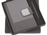 A5 Diary Gift Set Evoke Smoke with metal pen Evoke Smoke A5 diary and metal pen gift set Premium A5 diary gift set for corporate gifting Executive A5 diary with closure and metal pen Professional A5 diary pen set in smoke grey