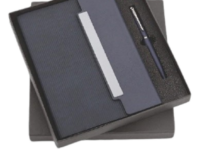 A5 Diary Gift Set with Blue SlateEdge diary and metal pen Blue SlateEdge A5 diary with metal pen gift set Premium A5 diary gift set for corporate gifting Office stationery A5 diary and metal pen set Professional A5 diary gift set with metal pen