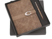 A5 Diary Gift Set with Brown SlateEdge diary and metal pen Brown SlateEdge A5 diary with metal pen gift set Corporate gifting A5 diary and metal pen set Premium brown A5 diary gift set for office use Professional A5 diary gift set with metal pen