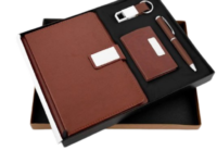 Mars 4 in 1 gift set with diary pen cardholder keychain Brown executive 4 in 1 corporate gift set Premium diary pen cardholder keychain gift box Corporate gifting Mars 4 in 1 stationery set