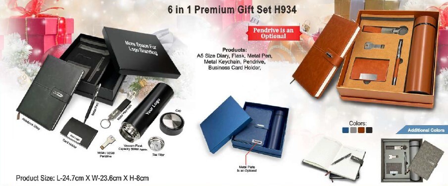 Premium Gift Set H934 – 6 in 1 Executive Corporate Box