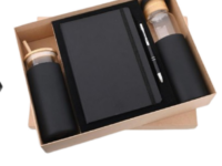 Bottle mug diary pen gift set arranged in premium box for corporate gifting