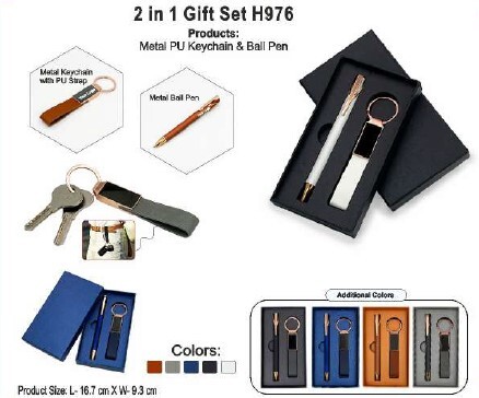 Keychain Pen Combo – Metal Keychain with Ball Pen