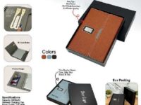 power bank diary with wireless charging office notebook with charging feature professional power bank diary organizer wireless charging diary for corporate gifting